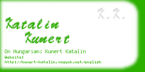 katalin kunert business card